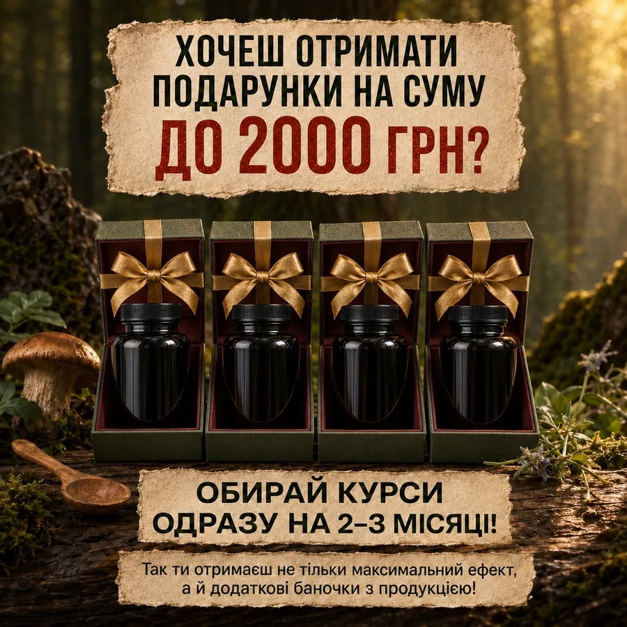 Подарунки до замовлення на суму до 2000 гривень